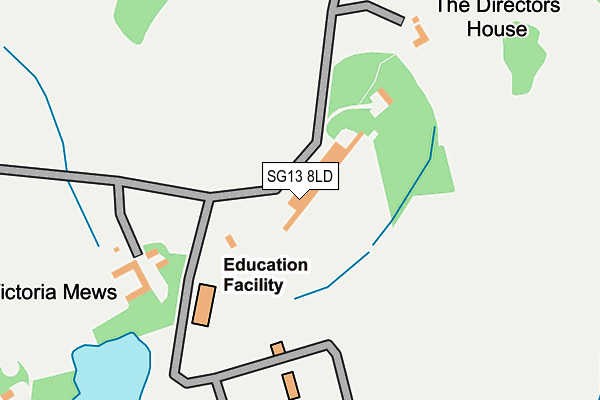 SG13 8LD map - OS OpenMap – Local (Ordnance Survey)