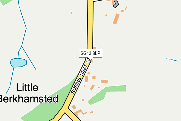 SG13 8LP map - OS OpenMap – Local (Ordnance Survey)