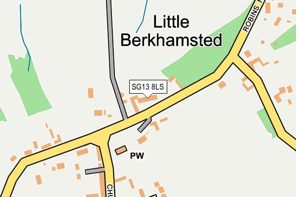 SG13 8LS map - OS OpenMap – Local (Ordnance Survey)