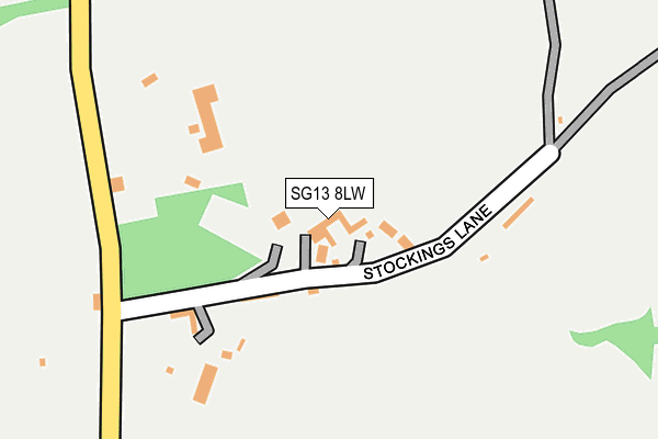 SG13 8LW map - OS OpenMap – Local (Ordnance Survey)