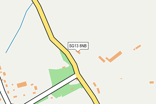 SG13 8NB map - OS OpenMap – Local (Ordnance Survey)