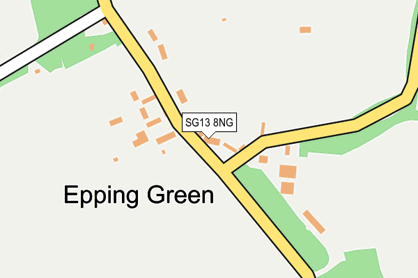 SG13 8NG map - OS OpenMap – Local (Ordnance Survey)