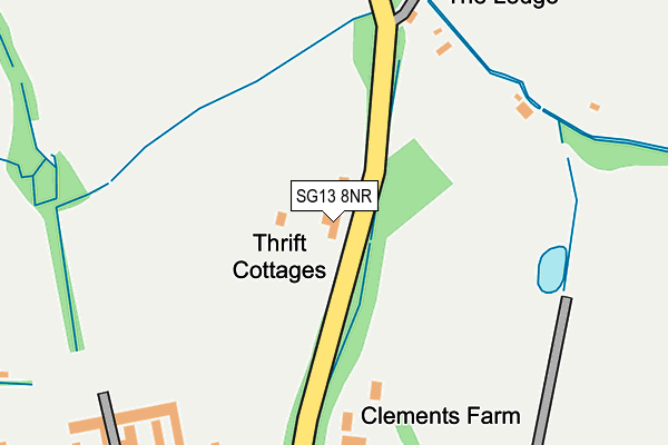 SG13 8NR map - OS OpenMap – Local (Ordnance Survey)