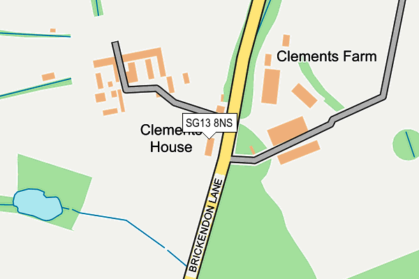 SG13 8NS map - OS OpenMap – Local (Ordnance Survey)