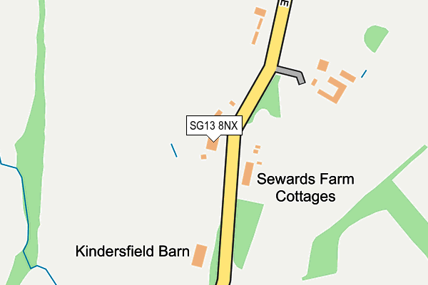 SG13 8NX map - OS OpenMap – Local (Ordnance Survey)