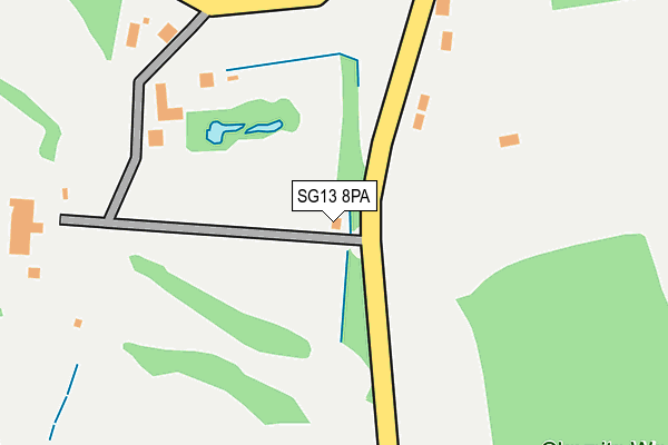 SG13 8PA map - OS OpenMap – Local (Ordnance Survey)