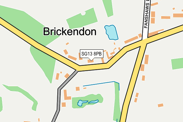 SG13 8PB map - OS OpenMap – Local (Ordnance Survey)