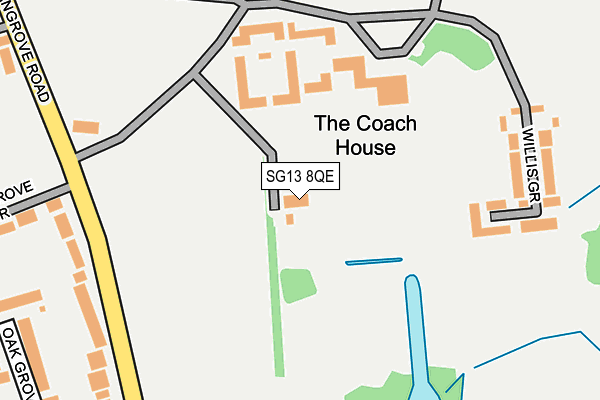 SG13 8QE map - OS OpenMap – Local (Ordnance Survey)