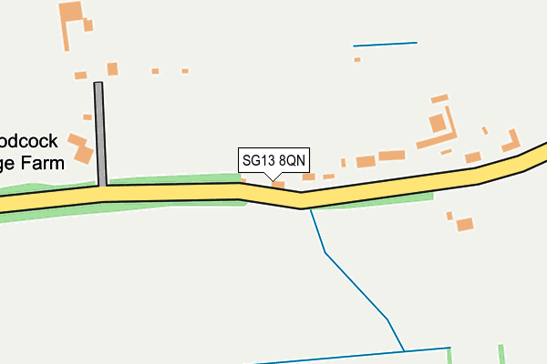 SG13 8QN map - OS OpenMap – Local (Ordnance Survey)