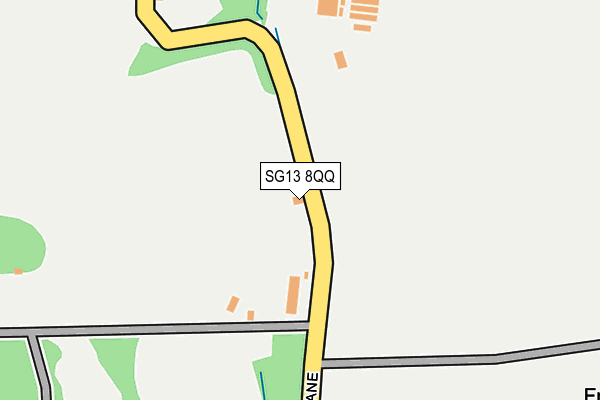 SG13 8QQ map - OS OpenMap – Local (Ordnance Survey)