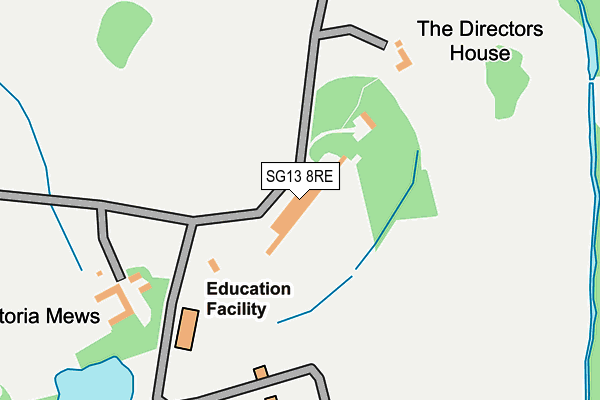 SG13 8RE map - OS OpenMap – Local (Ordnance Survey)