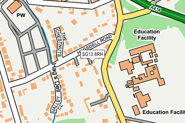 SG13 8RH map - OS OpenMap – Local (Ordnance Survey)