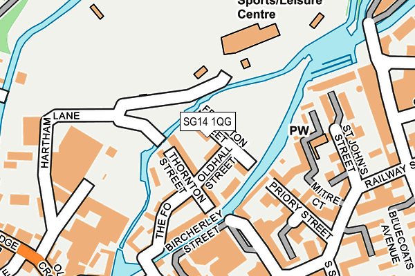 SG14 1QG map - OS OpenMap – Local (Ordnance Survey)