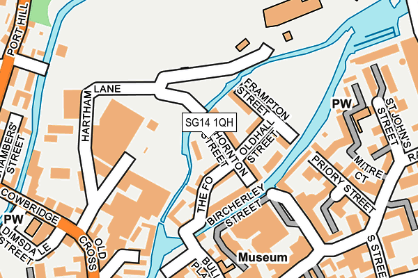 SG14 1QH map - OS OpenMap – Local (Ordnance Survey)