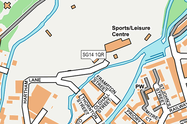 SG14 1QR map - OS OpenMap – Local (Ordnance Survey)