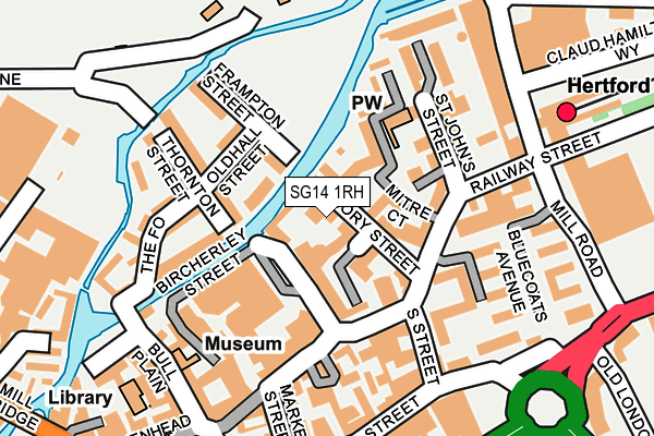 SG14 1RH map - OS OpenMap – Local (Ordnance Survey)