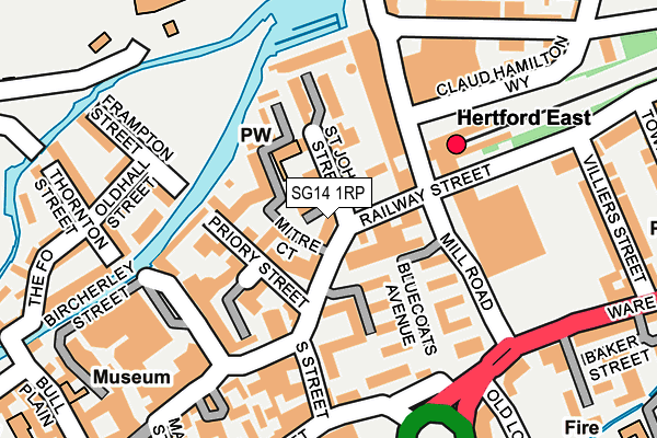 SG14 1RP map - OS OpenMap – Local (Ordnance Survey)