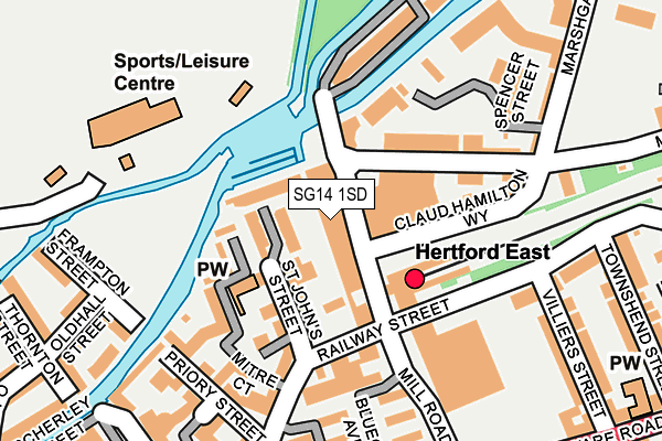 SG14 1SD map - OS OpenMap – Local (Ordnance Survey)