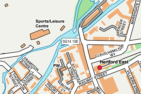 SG14 1SE map - OS OpenMap – Local (Ordnance Survey)