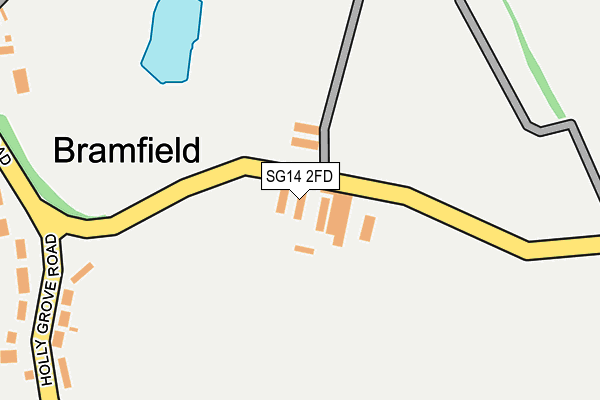 SG14 2FD map - OS OpenMap – Local (Ordnance Survey)