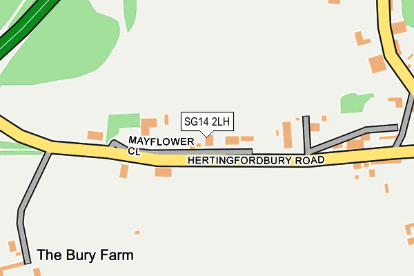 SG14 2LH map - OS OpenMap – Local (Ordnance Survey)