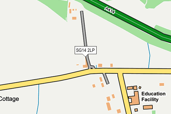 SG14 2LP map - OS OpenMap – Local (Ordnance Survey)
