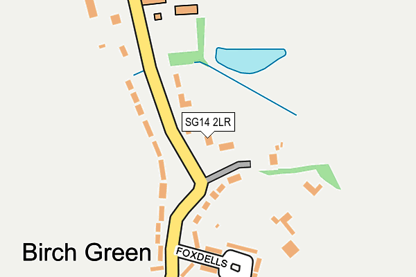 SG14 2LR map - OS OpenMap – Local (Ordnance Survey)