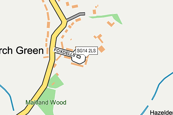 SG14 2LS map - OS OpenMap – Local (Ordnance Survey)