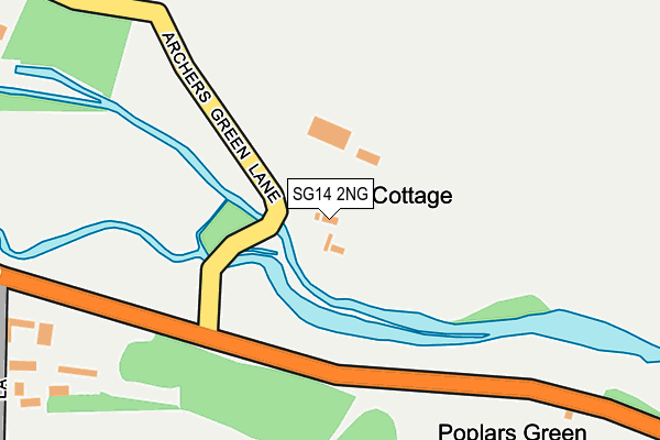 SG14 2NG map - OS OpenMap – Local (Ordnance Survey)