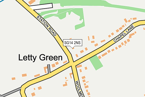 SG14 2NS map - OS OpenMap – Local (Ordnance Survey)