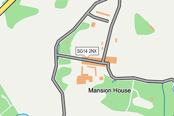 SG14 2NX map - OS OpenMap – Local (Ordnance Survey)