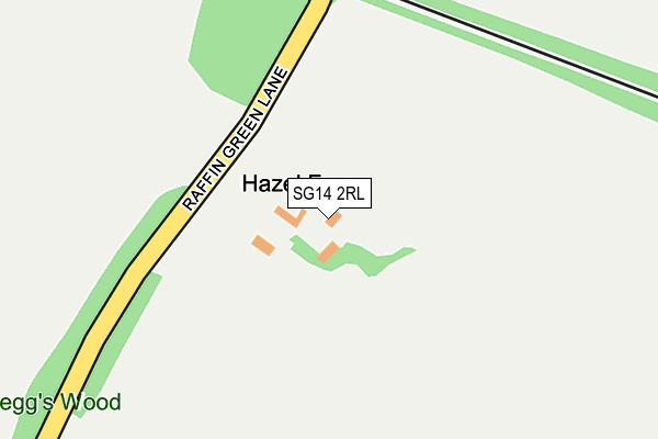 SG14 2RL map - OS OpenMap – Local (Ordnance Survey)