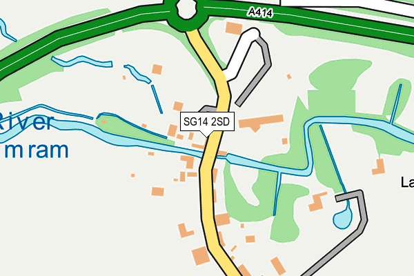 SG14 2SD map - OS OpenMap – Local (Ordnance Survey)