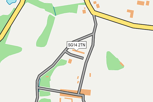SG14 2TN map - OS OpenMap – Local (Ordnance Survey)