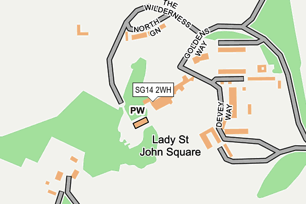 SG14 2WH map - OS OpenMap – Local (Ordnance Survey)