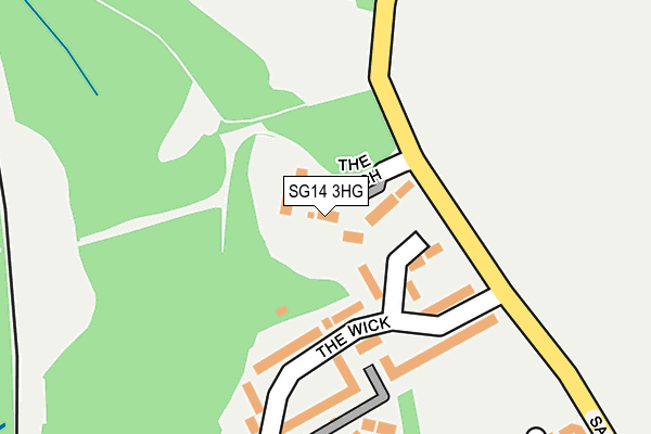 SG14 3HG map - OS OpenMap – Local (Ordnance Survey)