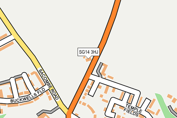 SG14 3HJ map - OS OpenMap – Local (Ordnance Survey)