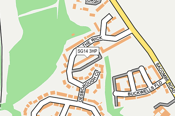 SG14 3HP map - OS OpenMap – Local (Ordnance Survey)