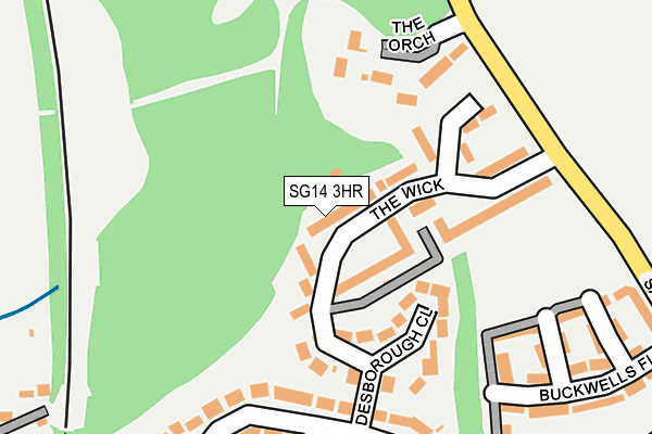 SG14 3HR map - OS OpenMap – Local (Ordnance Survey)