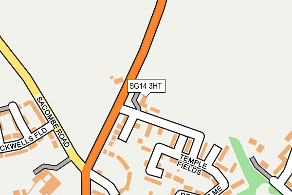 SG14 3HT map - OS OpenMap – Local (Ordnance Survey)