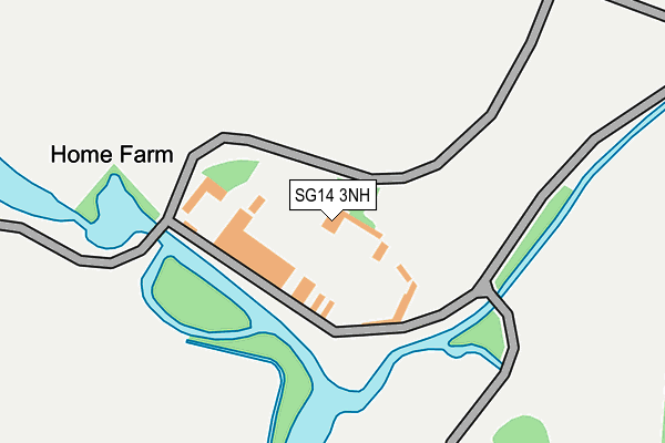 SG14 3NH map - OS OpenMap – Local (Ordnance Survey)