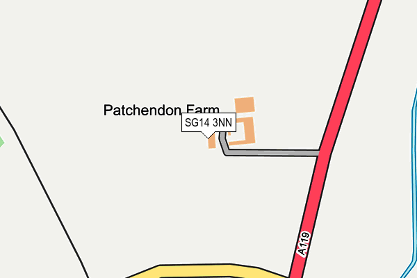 SG14 3NN map - OS OpenMap – Local (Ordnance Survey)