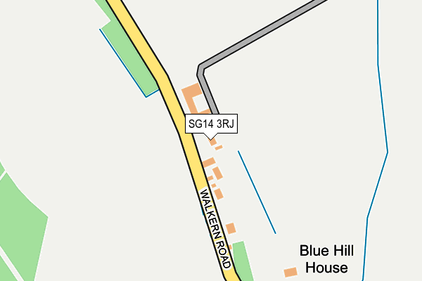 SG14 3RJ map - OS OpenMap – Local (Ordnance Survey)