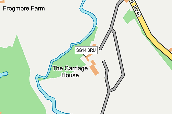 SG14 3RU map - OS OpenMap – Local (Ordnance Survey)