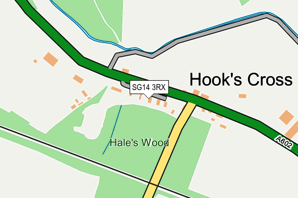 SG14 3RX map - OS OpenMap – Local (Ordnance Survey)