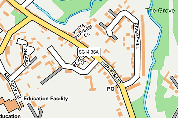 SG14 3SA map - OS OpenMap – Local (Ordnance Survey)