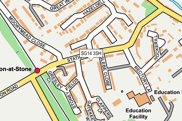 SG14 3SH map - OS OpenMap – Local (Ordnance Survey)