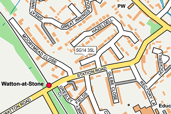 SG14 3SL map - OS OpenMap – Local (Ordnance Survey)