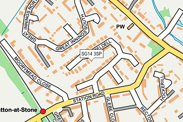 SG14 3SP map - OS OpenMap – Local (Ordnance Survey)