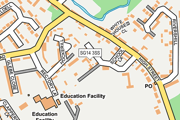 SG14 3SS map - OS OpenMap – Local (Ordnance Survey)